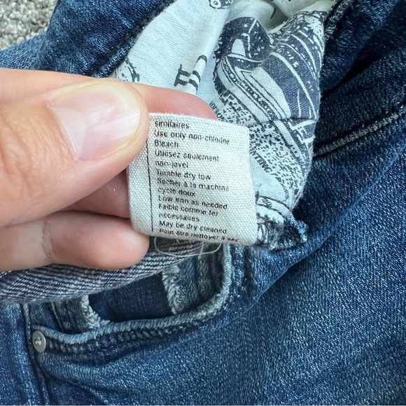 Pilcro and the Letterpress Slim Boyfriend Medium Wash Distressed Jeans, Size 25 - Picture 5 of 9